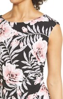 Thumbnail for your product : Connected Apparel Floral Cap Sleeve Sheath Dress