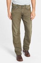 Thumbnail for your product : True Religion 'Ricky' Relaxed Fit Jeans (Olive)