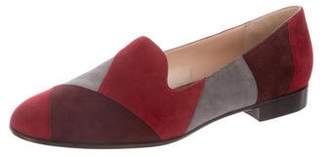 Gianvito Rossi Suede Round-Toe Loafers w/ Tags