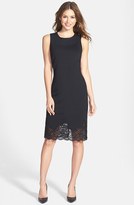 Thumbnail for your product : Vince Camuto Lace Hem Sheath Dress