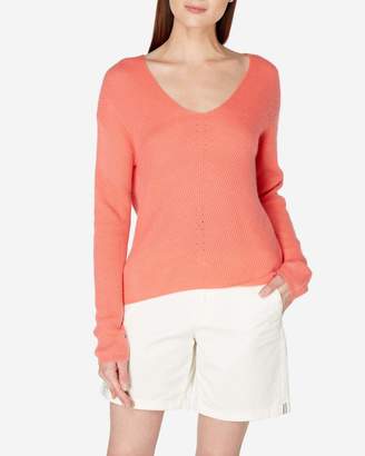 N.Peal Boxy V Neck Cashmere Sweater
