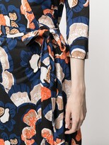 Thumbnail for your product : Desmond & Dempsey Julian wrap silk dress
