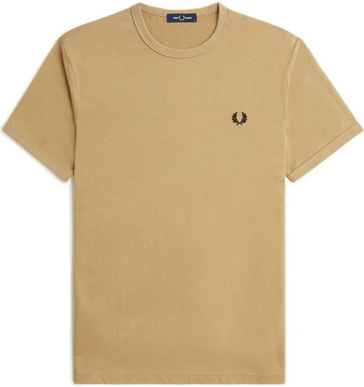 Fred Perry Ringer Logo-embroidered Crewneck T-shirt