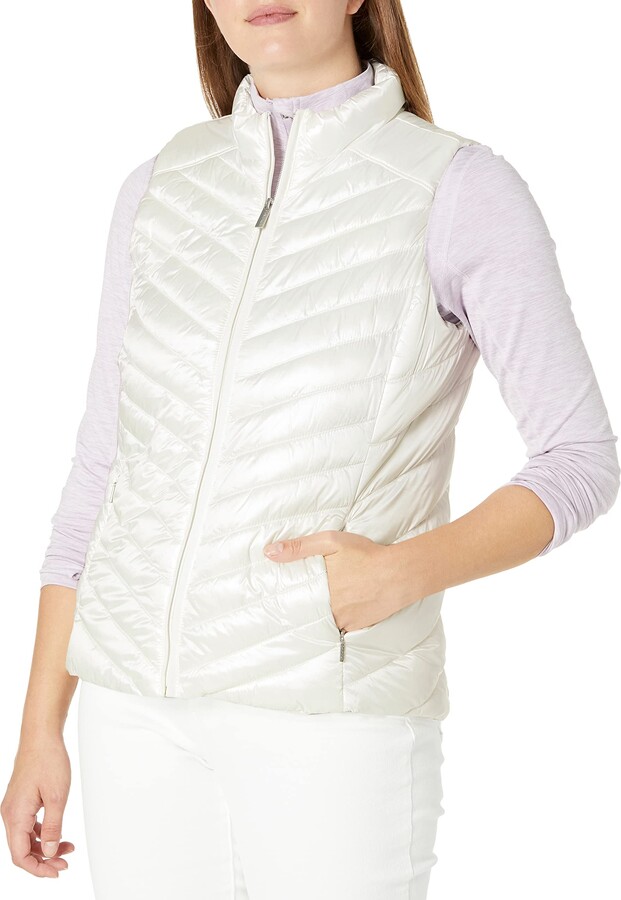 Womens White Puffer Vest | Shop the world's largest collection of fashion |  ShopStyle