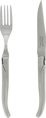 French Home Laguiole Stainless Steel 8-piece Steak Knife and Fork Set