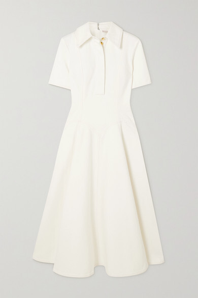 Emilia Wickstead - Jody Denim Shirt Dress - White