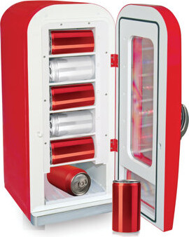 Frigidaire 10-Can Vending Machine Can Dispenser, Red