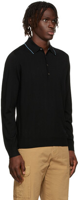 Paul Smith Black Pullover Long Sleeve Polo