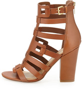 Thumbnail for your product : Ivanka Trump Elston Leather Caged Heel Sandal, Saddle