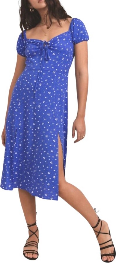 Others Follow Monique Midi Dress In Royal Blue