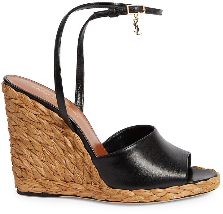 Saint Laurent Wedge Heel Women's Sandals | Shop the world's 