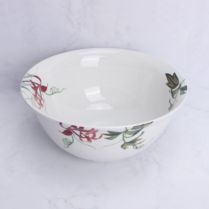 Dunelm Botanical Bird Serving Bowl Red ShopStyle