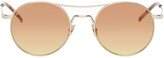 Thumbnail for your product : Saint Laurent Gold SL 421 Sunglasses