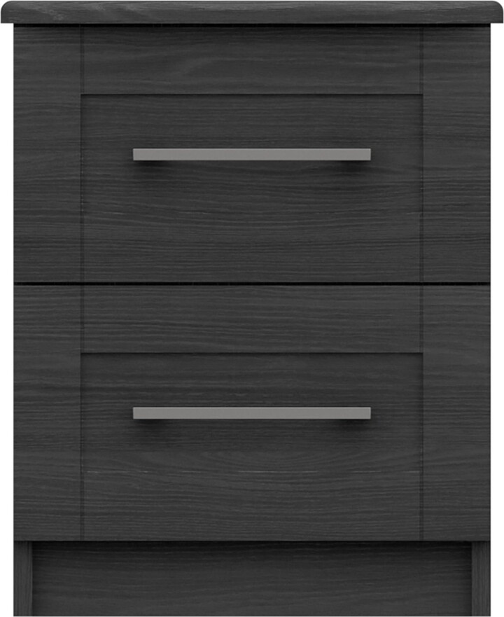 One Call Furniture Ethan 2 Drawer Bedside Table Grey ShopStyle Bedroom