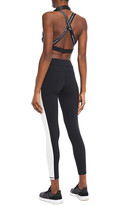 Thumbnail for your product : Perfect Moment Jacquard-trimmed Color-block Stretch Sports Bra