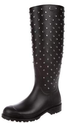 Saint Laurent Embellished Rain Boots