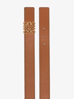 Thumbnail for your product : Loewe Brown Anagram logo leather belt