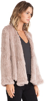 Thumbnail for your product : NICHOLAS Knitted Rabbit Fur Jacket