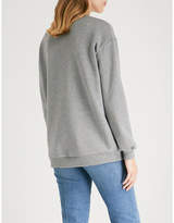 Thumbnail for your product : Stella McCartney Fringed star-motif cotton-jersey sweatshirt