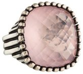 Thumbnail for your product : Lagos Sterling Rose Quartz Caviar Cocktail Ring