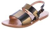 Thumbnail for your product : Golden Goose Striped Slingback Sandals