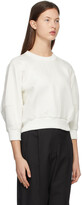Thumbnail for your product : Alexander McQueen White Organza Overlay Sweatshirt