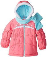 Thumbnail for your product : London Fog Little Girl's Puffer Coat with Scarf-26