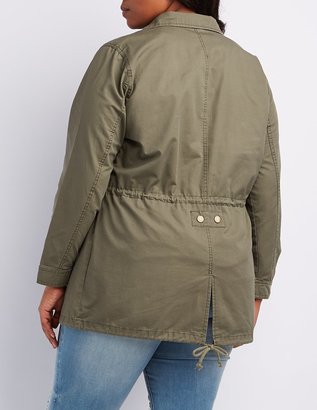 Charlotte Russe Plus Size Drawstring Anorak Jacket