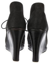 Thumbnail for your product : Rag and Bone 3856 Rag & Bone Leather Wedge Booties