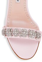 Thumbnail for your product : Manolo Blahnik Drinanu Embellished Satin Sandals