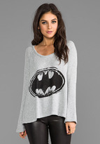 Thumbnail for your product : Lauren Moshi Kenna Batman Knit Pullover