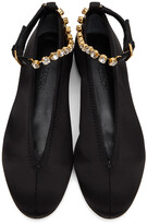 Thumbnail for your product : J.W.Anderson Black Satin Ballerina Flats