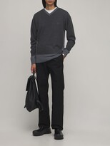 Thumbnail for your product : Loewe Double V Neck Wool Knit Sweater
