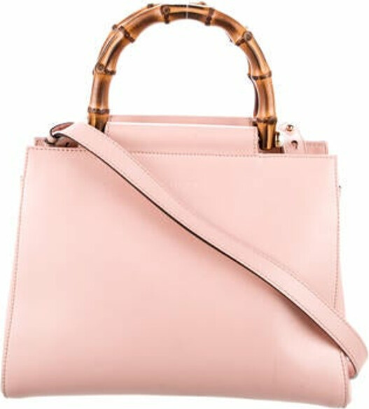 Gucci Small Nymphaea Bamboo Top Handle Bag ShopStyle