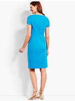 Thumbnail for your product : Talbots Embroidered Ponte Sheath Dress