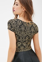 Thumbnail for your product : Forever 21 Baroque Print Crop Top
