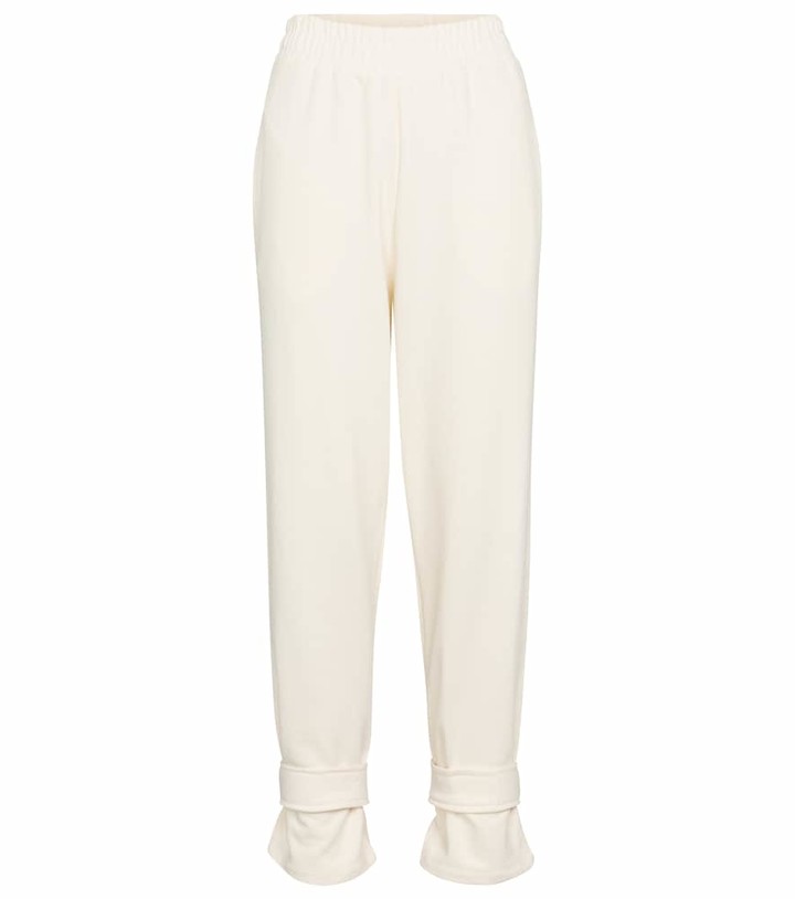 The Frankie Shop Cuffed cotton terry sweatpants - ShopStyle Joggers ...