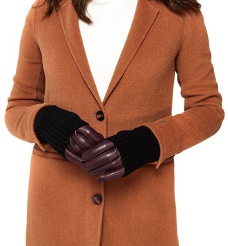 Soia & Kyo Carmel Dewberry Leather Gloves - Large