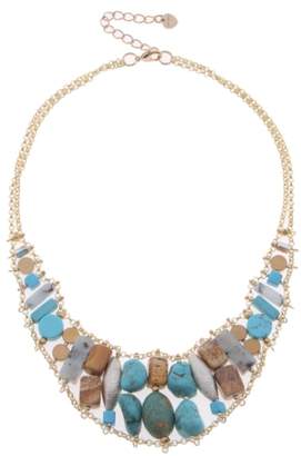 Nakamol Design Stone & Freshwater Pearl Collar Necklace