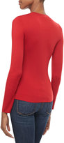 Thumbnail for your product : Michael Kors Long-Sleeve Cashmere Top, Crimson