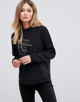 Thumbnail for your product : Selected Sweatshirt With Embroidery