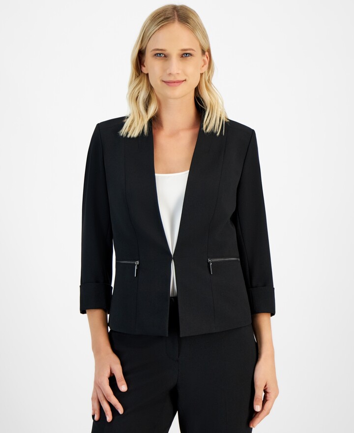 Womens Jacket Kasper Suit Jacket Kasper Women's Blazer With Zipper