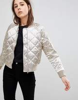 Thumbnail for your product : Glamorous Quilted Bomber Jacket