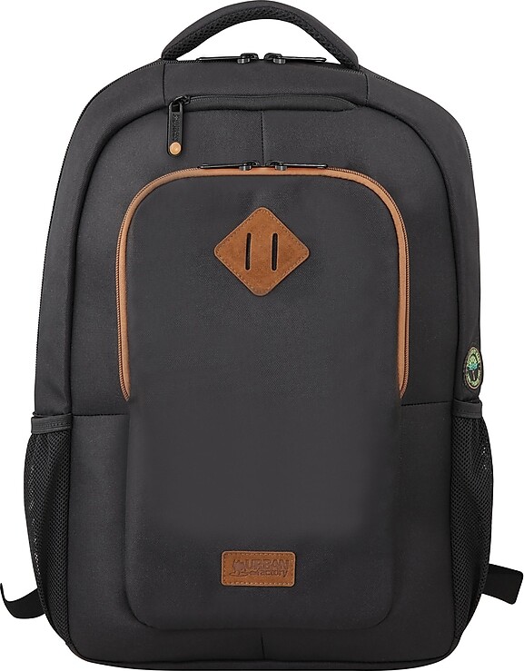 Urban Factory CYCLEE Recycled Plastic 15.6-Inch Eco Laptop Backpack, Black (ECB15UF)