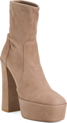 TJMAXX Skyhigh 145 Platform Bootie For Women, Leather/Suede