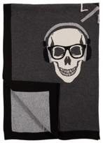 Thumbnail for your product : The Well Appointed House Cashmere Blend Skull Design Throw in Gray