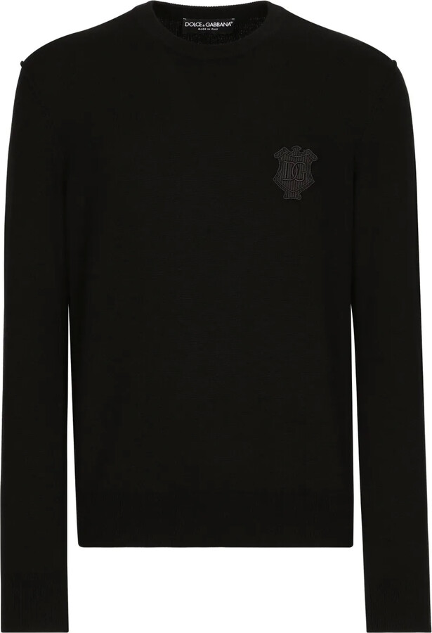 Dolce & Gabbana Logo-Patch Cashmere Jumper