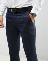 Thumbnail for your product : Farah Smart Farah Skinny Tuxedo Suit Pants In Jacquard