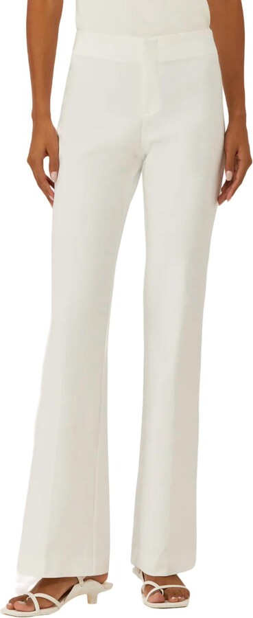 Ecru Lafayette Trouser In White