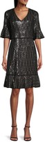 Thumbnail for your product : Shani V-Neck Sequin Dress
